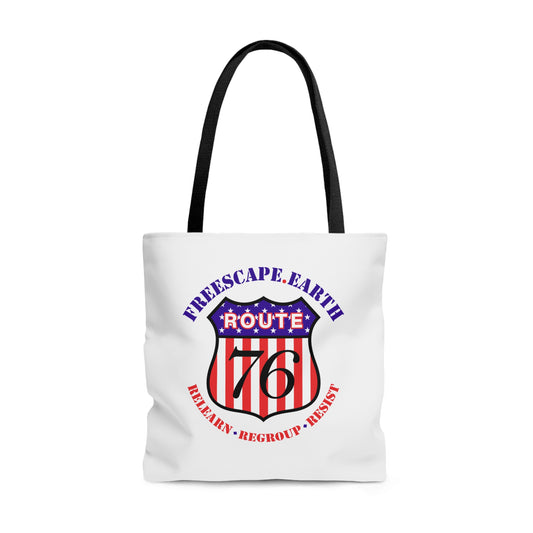 Tote Bag: Route 76 + Be Part of the Solution (back)