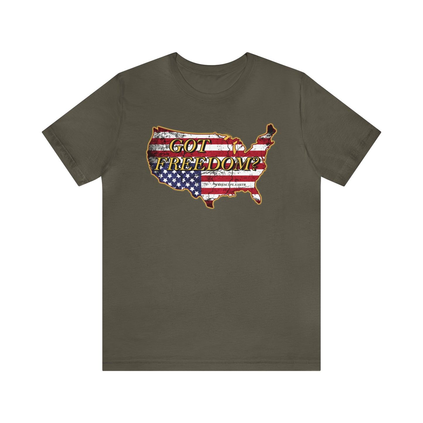 T-Shirt: Got Freedom? (center chest) + Be Part of the Solution (back)