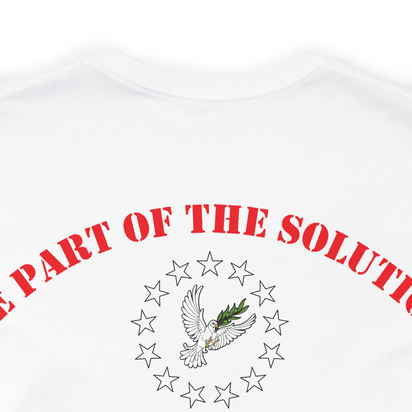 T-Shirt: Route 76 (left chest) + Be Part of the Solution (back)