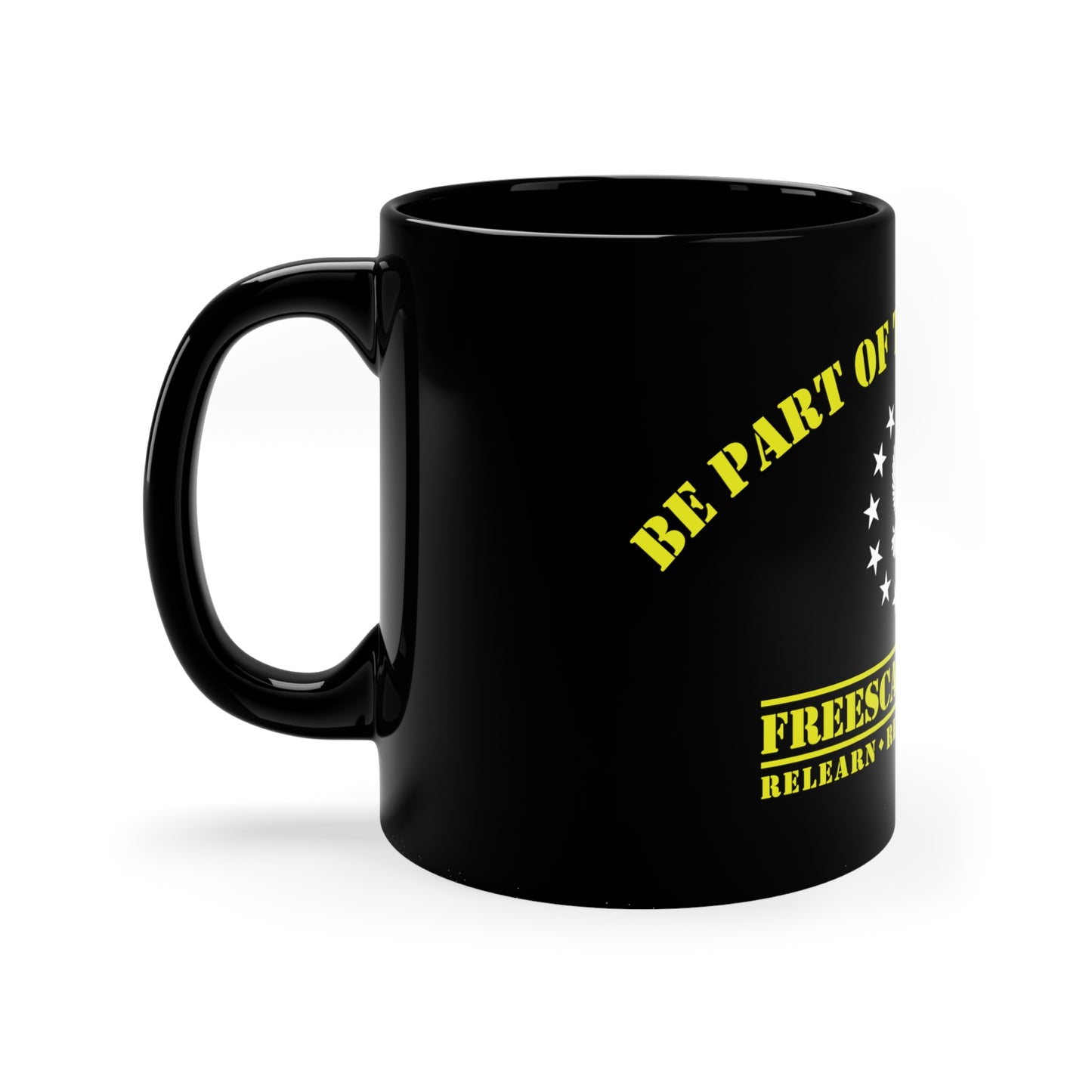 11oz Black Mug: Be Part of the Solution