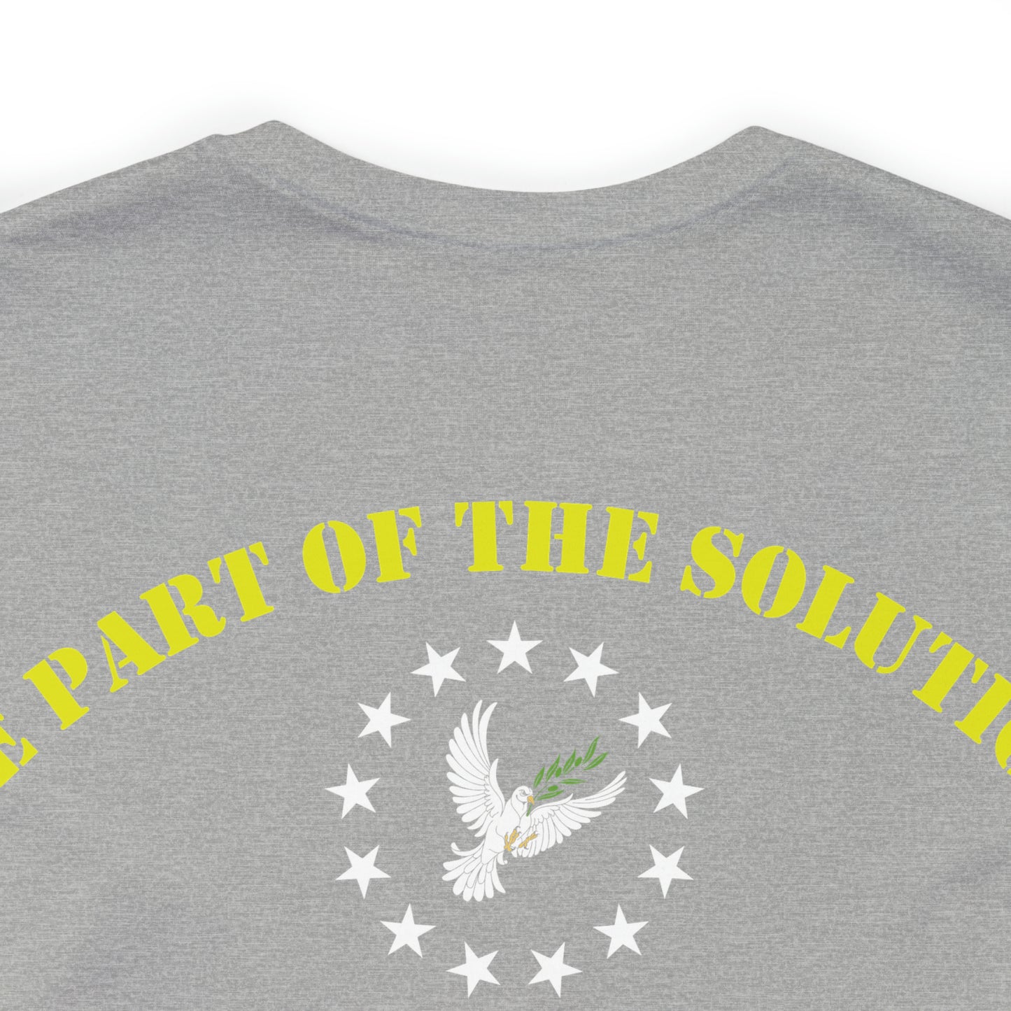 T-Shirt: Got Freedom? (center chest) + Be Part of the Solution (back)