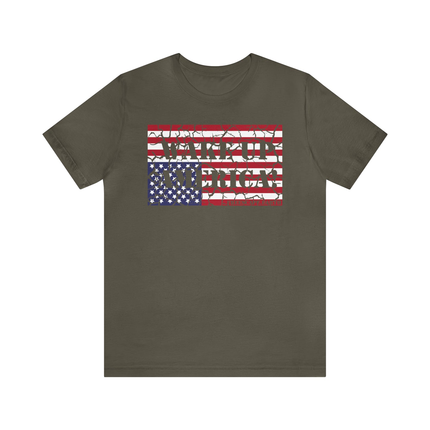 T-Shirt: Wake Up America! (center chest) + Be Part of the Solution (back)