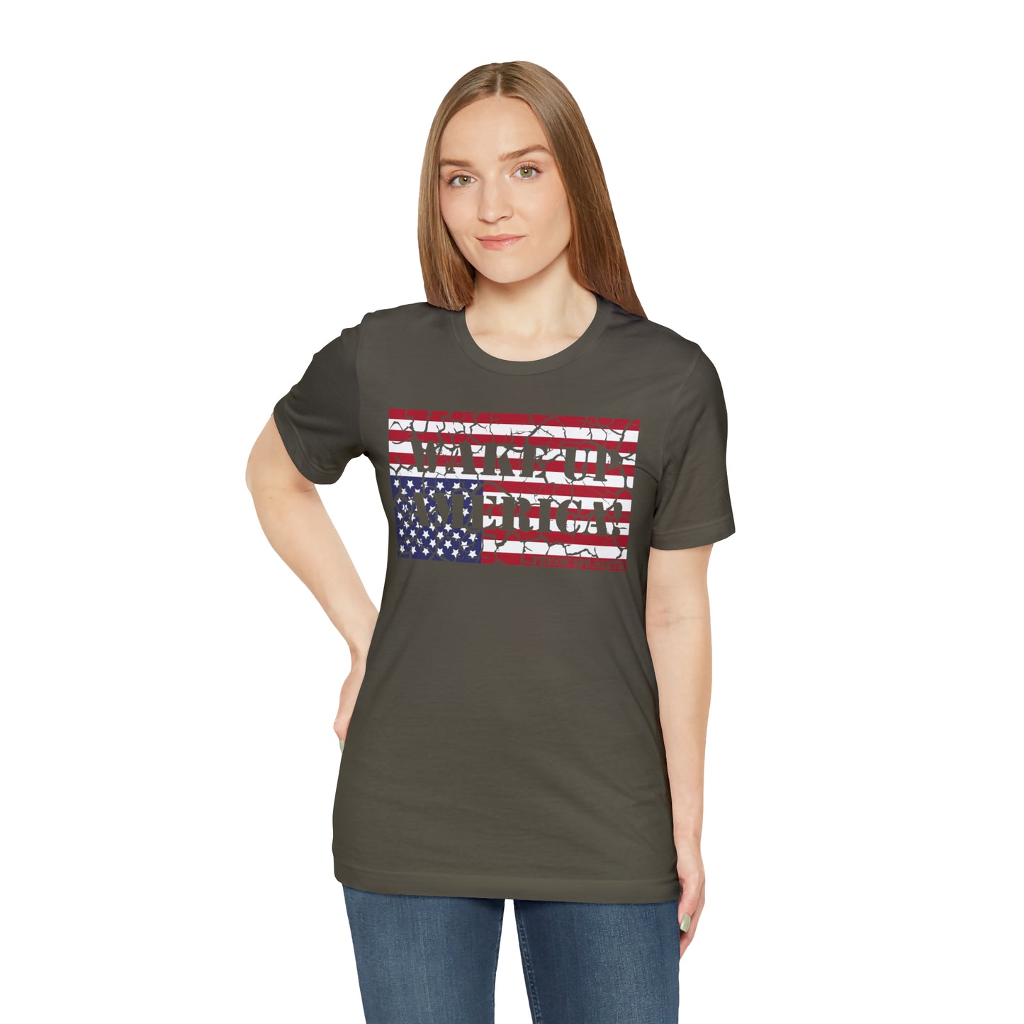 T-Shirt: Wake Up America! (center chest) + Be Part of the Solution (back)