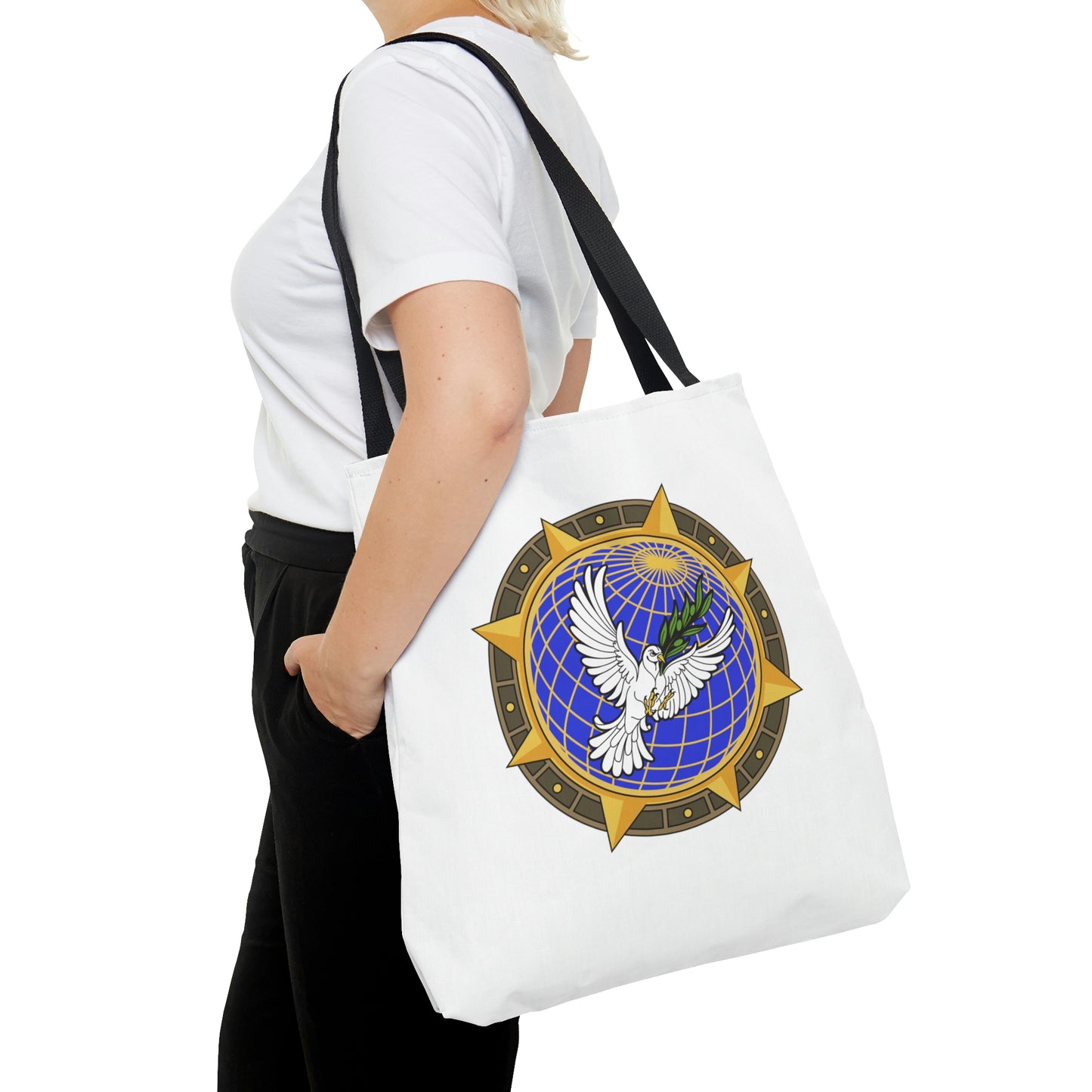 Tote Bag: Winged Moral Compass + We Are The Plan & Fuller Quote (back)