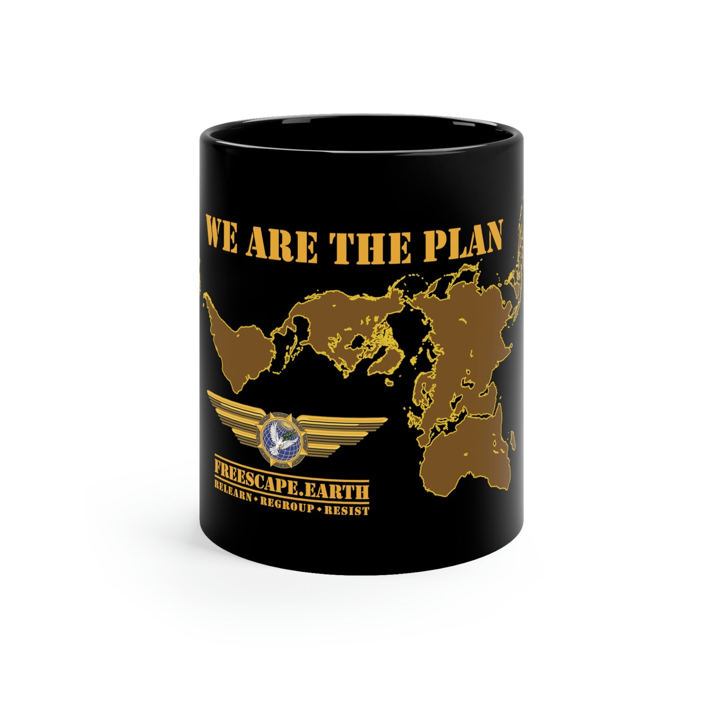 11oz Black Mug: We Are The Plan