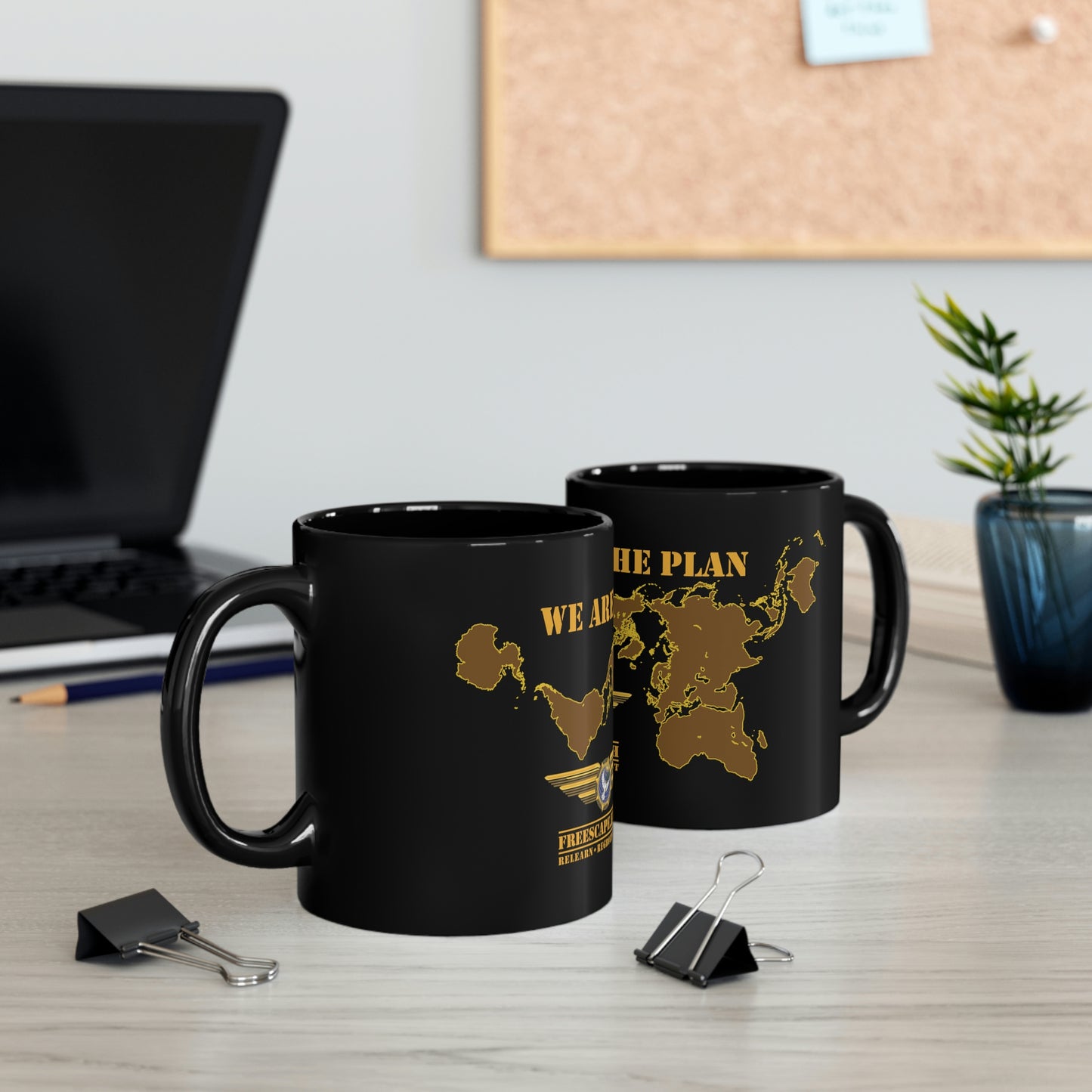 11oz Black Mug: We Are The Plan