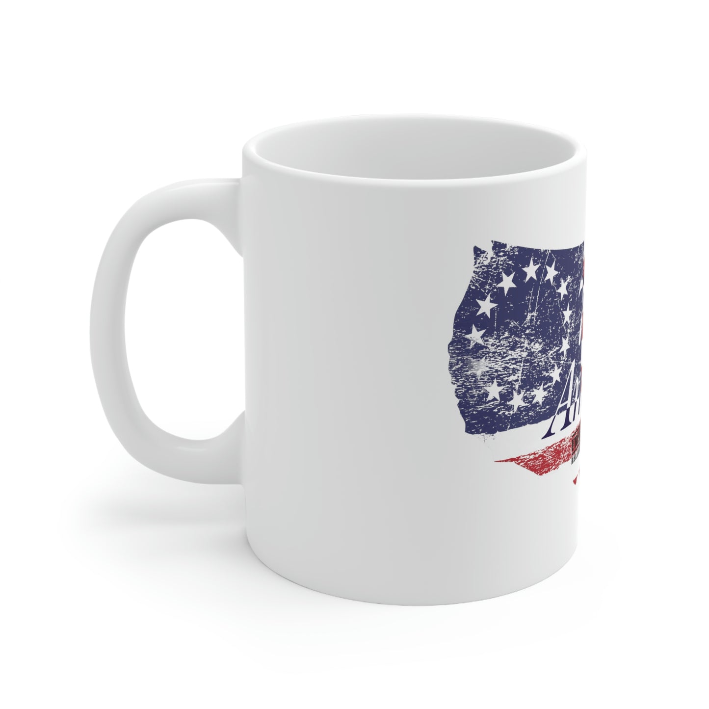 11oz White Mug: 76 America!