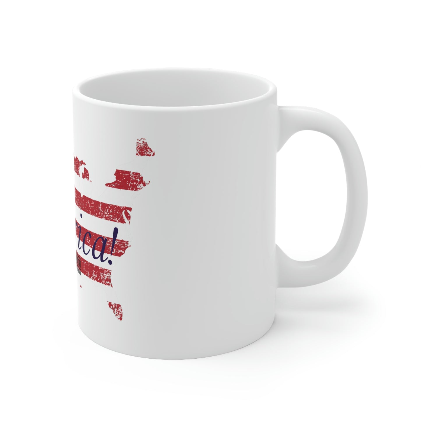 11oz White Mug: 76 America!